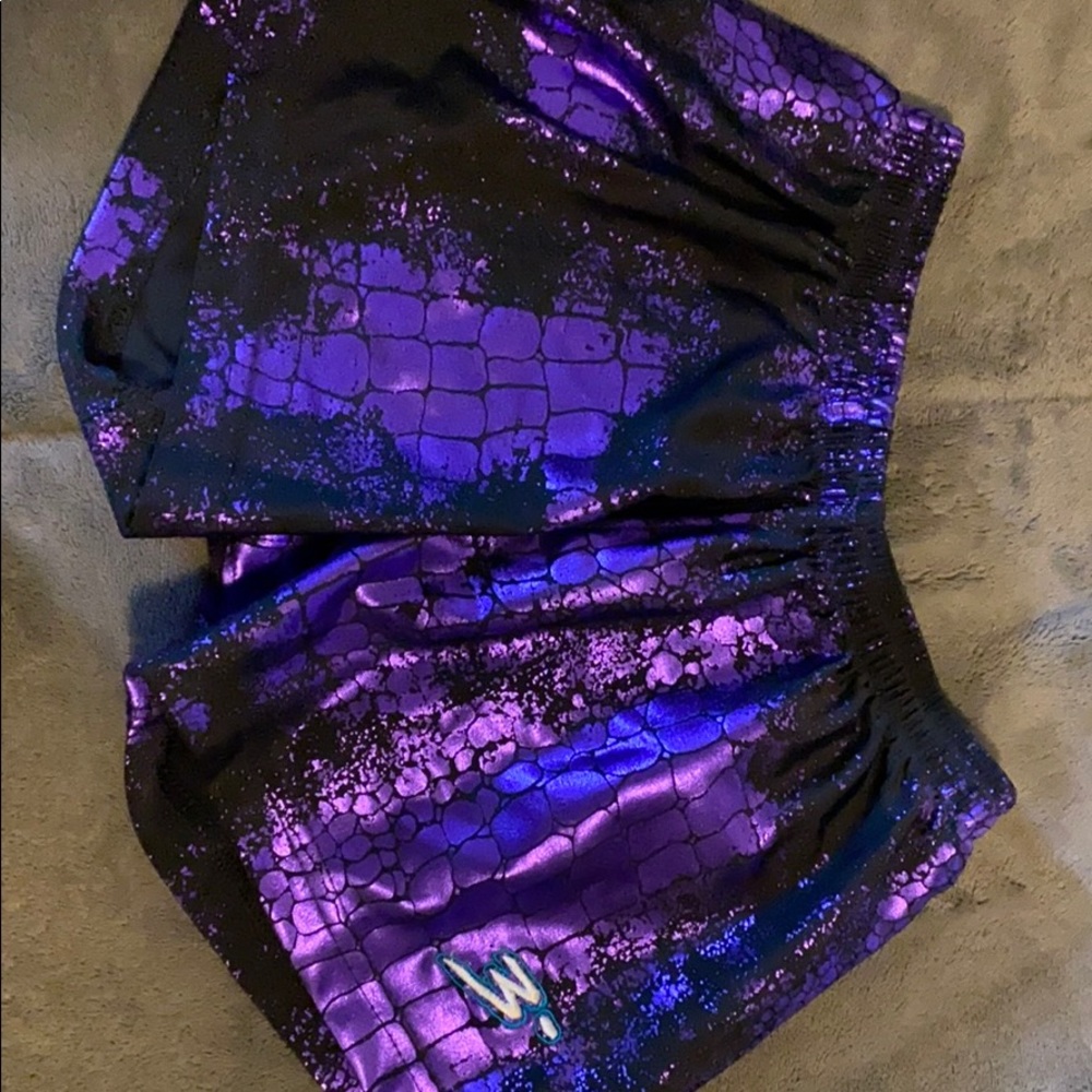 3° Dk Purple/Black/Snake Metallic Festival Shorts